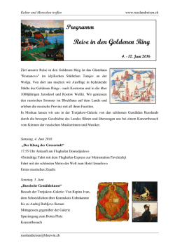 Reise in den Goldenen Ring