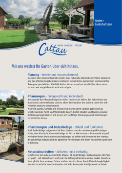 Mit uns w&auml;chst Ihr Garten &uuml;ber sich hinaus.