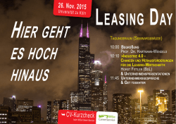 hier geht es hoch hinaus - Forschungsinstitut f&uuml;r Leasing