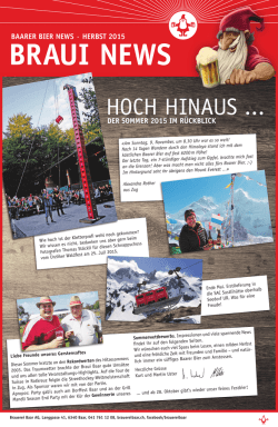 HOCH HINAUS