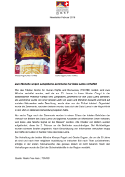 Zwei Mönche wegen Langlebens-Zeremonie für Dalai Lama verhaftet