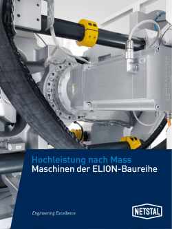 Hochleistung nach Mass Maschinen der ELION-Baureihe
