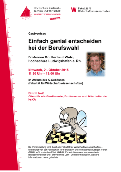 Einfach genial entscheiden bei der Berufswahl