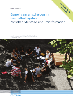 Gemeinsam entscheiden im Gesundheitssystem Zwischen Stillstand