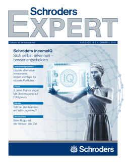 incomeIQ &ndash; Sich selbst erkennen, besser entscheiden