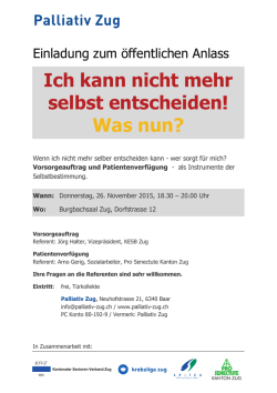 Ich kann nicht mehr selbst entscheiden! Was