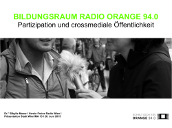BILDUNGSRAUM RADIO ORANGE 94.0