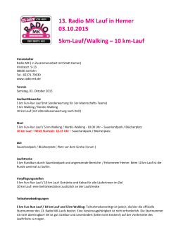 13. Radio MK Lauf in Hemer 03.10.2015 5km