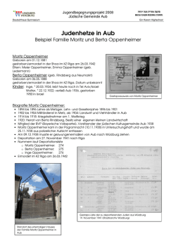 Judenhetze in Aub - Landkreis W&uuml;rzburg