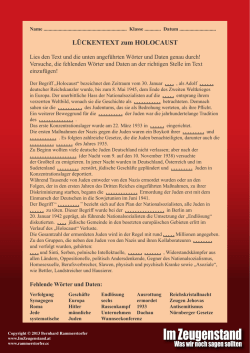 Holocaust - Im Zeugenstand