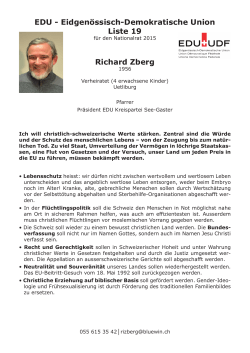 Richard Zberg EDU - Eidgenössisch