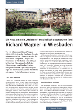 Richard Wagner in Wiesbaden