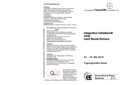 Integrative Validation&reg; (IVA) nach Nicole Richard