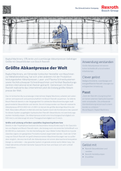 Gr&ouml;&szlig;te Abkantpresse der Welt