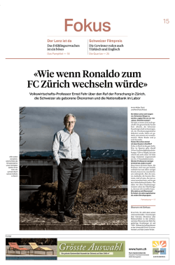 Gr&ouml;sste Auswahl &laquo;Wie wenn Ronaldo zum FC