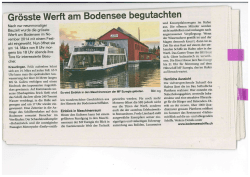 Gr&ouml;sste Werft am Bodensee begutachten