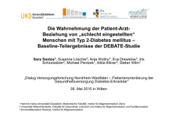 Die Wahrnehmung der Patient-Arzt