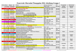 Feuerwehr Obersulm &Uuml;bungsplan 2016 Abteilung Gruppe 1