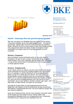 Info Statistik 2015 - Blaues Kreuz in der Evangelischen Kirche