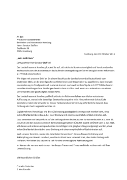 offenen Brief - Landesfrauenrat Hamburg eV
