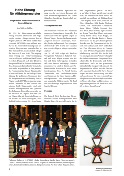 Hohe Ehrung f&uuml;r Altb&uuml;rgermeister