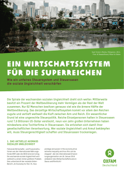 Ein WirtschaftsSYstem f&uuml;r die Superreichen