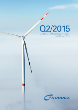 Nordex Halbjahresbericht 2015