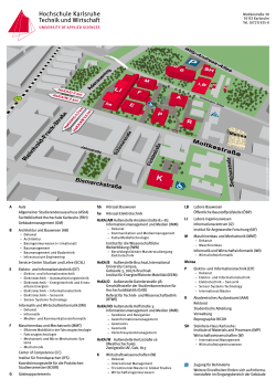 und Gebäudeplan - Hochschule Karlsruhe