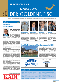 Die Zukunft hat angefangen! Herzliche Einladung zur GV und zum