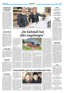 Im Kuhstall hat alles angefangen