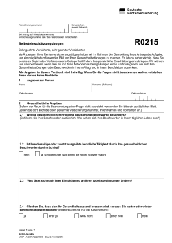 R0215 Internetformular Deutsche Rentenversicherung