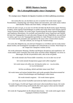 IBMS Eid / Philosophie