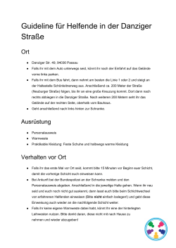 Guideline f&uuml;r Helfende