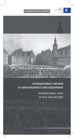 InternatIonale Messen In VergangenheIt und gegenwart