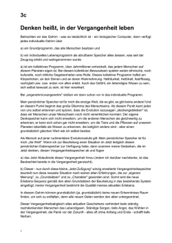 Denken heißt, in der Vergangenheit leben - Selbstheilung