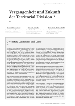 Vergangenheit und Zukunft der Territorial Division 2