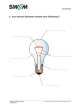 Aus welchen Bauteilen besteht eine Glühlampe?