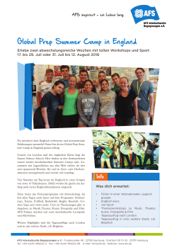 Global Prep Summer Camp in England
