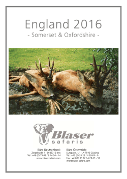 England &ndash; Somerset & Oxfordshire