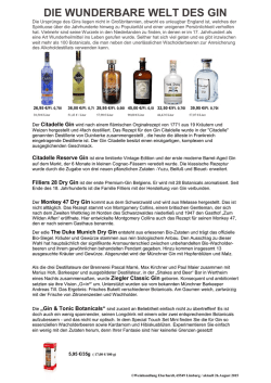 Die wunderbare Welt des Gin