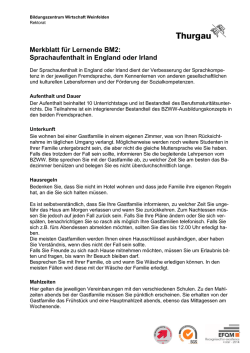 Merkblatt Sprachaufenthalt England/Irland BM2