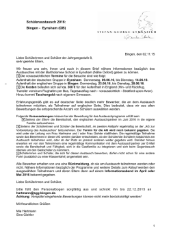 Infobrief England 02.11.2015