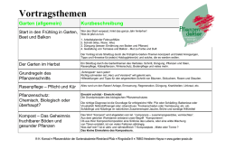 Hier k&ouml;nnen Sie die Vortragsthemen f&uuml;r Vereine einsehen