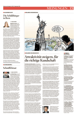 Schweiz am Sonntag, Graubünden, 27.9.2015