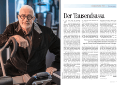 Begegnung mit … Werner Kieser