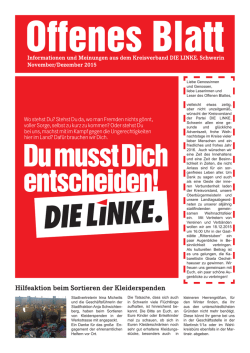 Du musst Dich entscheiden!
