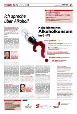 Ich spreche &uuml;ber Alkohol 30.04.2015
