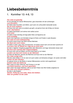 Liebesbekenntnis