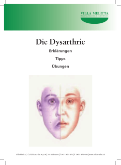 Die Dysarthrie - villamelitta.it
