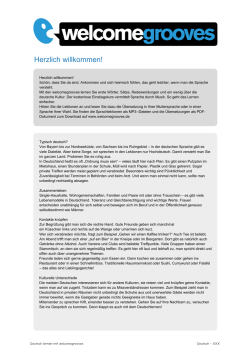 Herzlich willkommen!